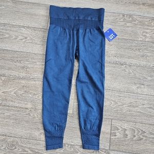 Joy Lab Teal Blue High Waisted Cropped Workout Leggings